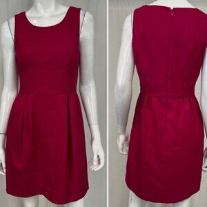 J Crew pink sleeveless dress Women's 0 wool blend preppy classic lined